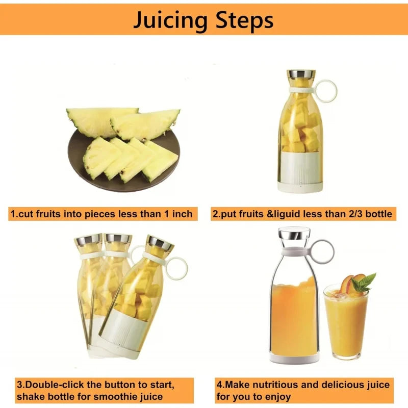 Portable Mini Electric Juicer Blender
