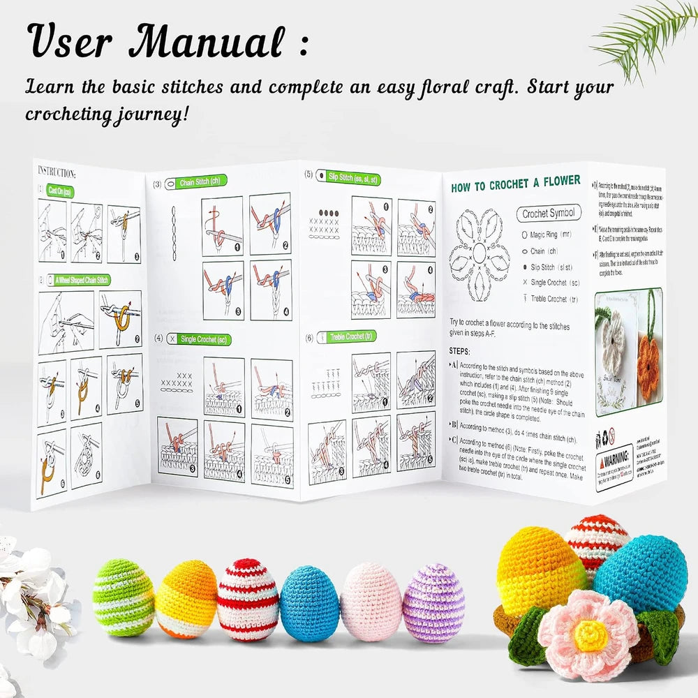 Beginner Crochet Yarn and Accessories Kit