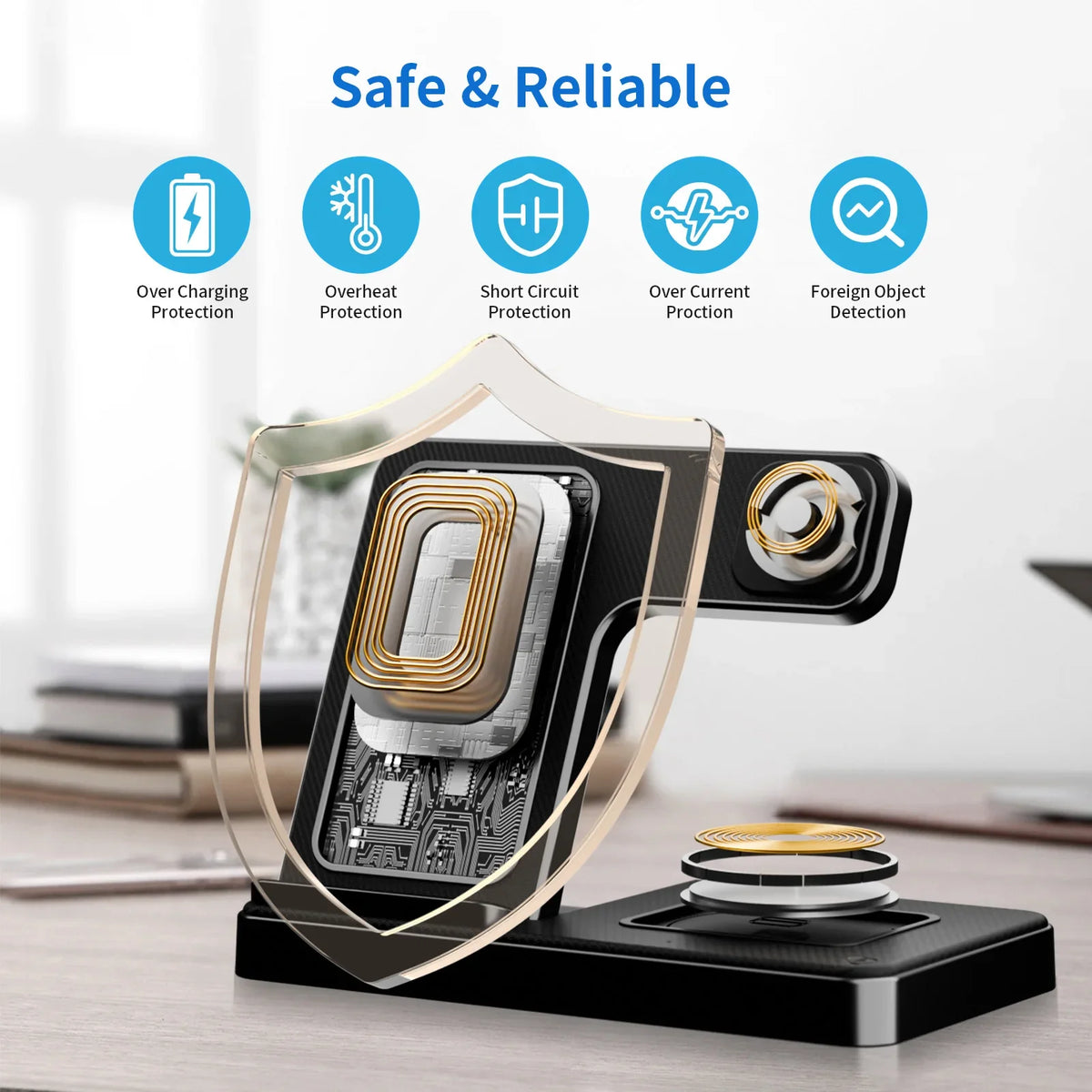 Magnetic Wireless Charger Trio