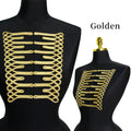Gold Thread Frog Closure Buttons